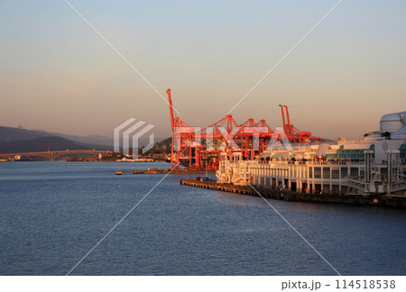 Container port in Vancouver, British Columbia, Canada 114518538