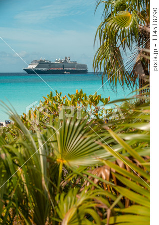 Half moon cay Bahamas private island Caribbean 114518790