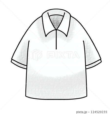 ゆるめシンプル半袖ポロシャツ アナログ風 ゆるめシンプル半袖ポロシャツ アナログ風 114520155