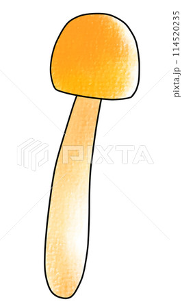 ゆるめシンプルなめこ　アナログ風 114520235