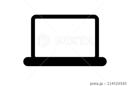 ノートパソコンの線画アイコン 114520585
