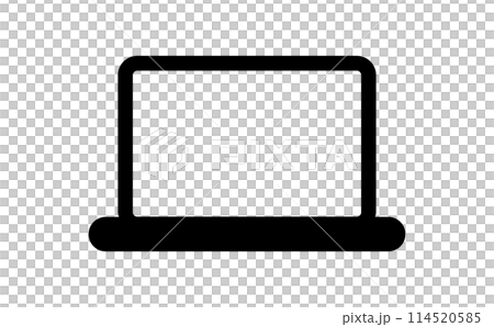 ノートパソコンの線画アイコン 114520585