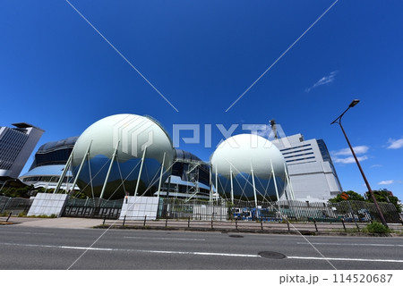 都市風景　ガスタンク 114520687