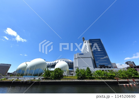 都市風景　ガスタンク 114520690