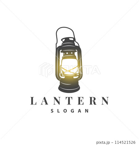 Lantern Logo Design Street Lamp Old Classic Vintage Minimalist Illustration Template Lantern Logo Design Street Lamp Old Classic Vintage Minimalist Illustration Template 114521526