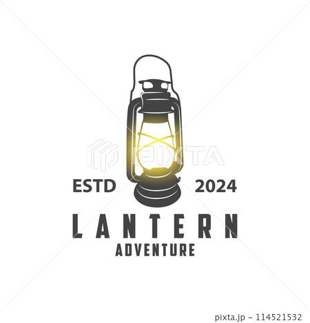 Lantern Logo Design Street Lamp Old Classic Vintage Minimalist Illustration Template Lantern Logo Design Street Lamp Old Classic Vintage Minimalist Illustration Template 114521532