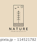 Abstract elegant nature line logo icon vector design. Graceful lined vector sign 114521782