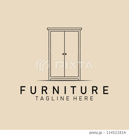 Furniture line art logo, icon and symbol, vector illustration design Furniture line art logo, icon and symbol, vector illustration design 114521814