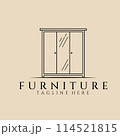 Furniture line art logo, icon and symbol, vector illustration design  114521815