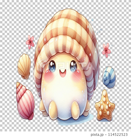 cute shellfishのイラスト素材 [114522523] - PIXTA