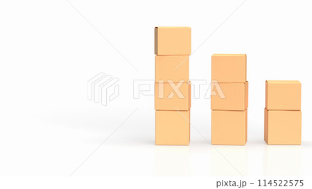 The cardboard box for shipping or cargo concept 3d rendering. 114522575