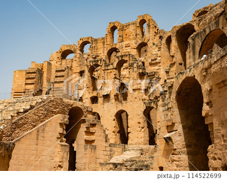 Amphitheater of El Jem in Djem, Tunisia Amphitheater of El Jem in Djem, Tunisia 114522699
