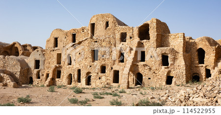 ksar Mgabla - traditional fortified granary created by the Berbers in 15th century 114522955