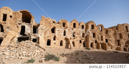 Ksar Mgabla, Berber fortified village and granary, Region of Tataouine - Southern Tunisia, Africa 114522957