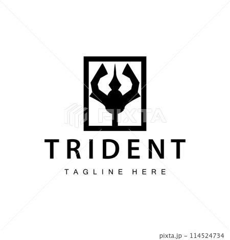 Trident logo design spear weapon vector sea king poseidon neptune symbol template Trident logo design spear weapon vector sea king poseidon neptune symbol template 114524734