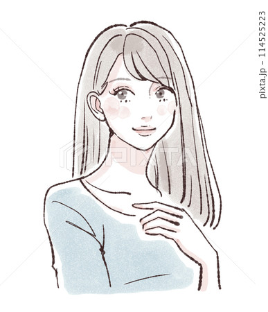 女性・女の子のイラスト素材 114525223