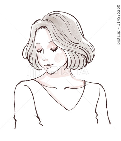 女性・女の子のイラスト素材 114525260