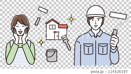 與男油漆工幸福的家庭主婦 114526197