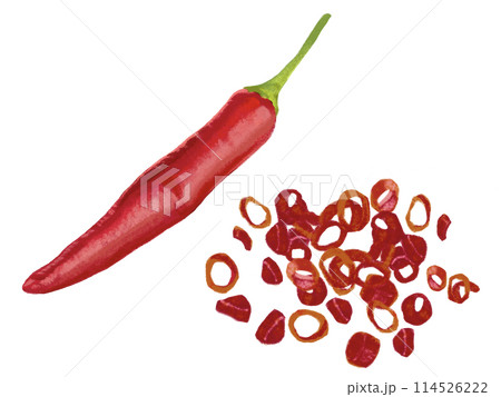 とうがらし（1本と輪切り） 114526222