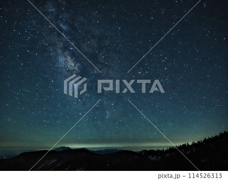 草津白根山と天の川 草津白根山と天の川 114526313