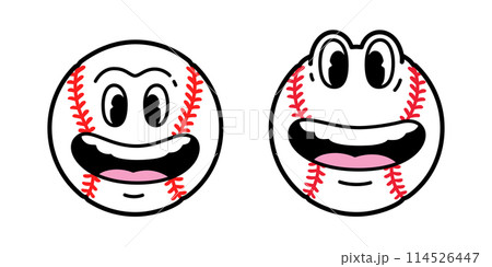 baseball vector face smile icon cartoon character doodle ball logo softball sport symbol illustration clip art design baseball vector face smile icon cartoon character doodle ball logo softball sport symbol illustration clip art design 114526447