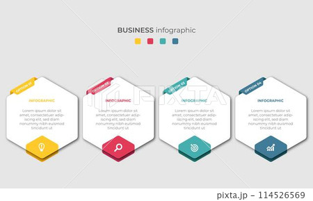 Steps Timeline Infographics Images Template Design 114526569
