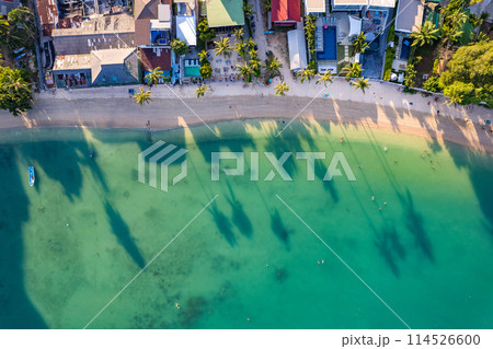 Aerial view of Ao Yon Yai beach in Phuket, Thailand 114526600