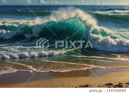 海の波 ビーチ 海の波 ビーチ 114526649