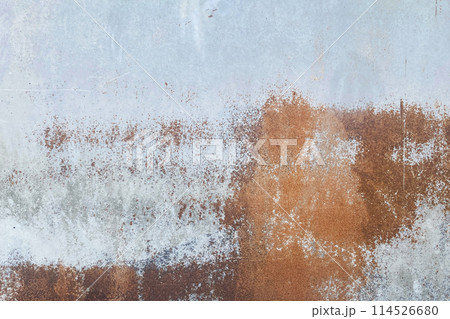 Old rusty and stain grungy wall texture and background 114526680