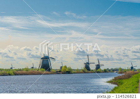 オランダ キンデルダイク= エルスハウトの風車網 オランダ キンデルダイク= エルスハウトの風車網 114526821