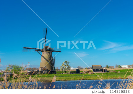 オランダ キンデルダイク= エルスハウトの風車網 オランダ キンデルダイク= エルスハウトの風車網 114526838