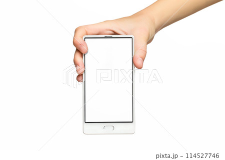 Female hands holding modern mobile phone Female hands holding modern mobile phone 114527746
