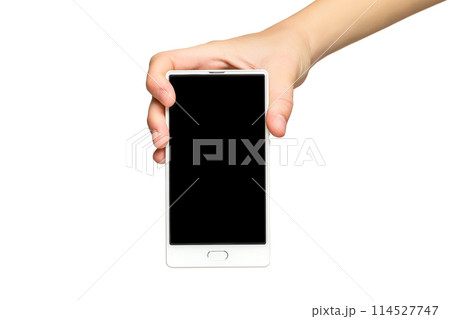Female hands holding modern mobile phone Female hands holding modern mobile phone 114527747