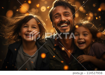 Celebrating families: an ode to love and connection on fathers day, mothers day, and parents day, capturing moments of joy, unity, and gratitude in the tapestry of family life. 114527938