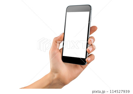 Female hands holding modern mobile phone Female hands holding modern mobile phone 114527939