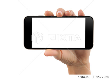 Female hands holding modern mobile phone Female hands holding modern mobile phone 114527960