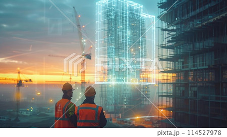 Engineers of the future, hologram projection displays tablets, showcasing innovative technology and automotivation, inspiring next-generation inventors and creators in STEM fields Engineers of the future, hologram projection displays tablets, showcasing innovative technology and automotivation, inspiring next-generation inventors and creators in STEM fields 114527978