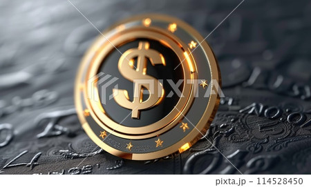 Emblem for finance: symbolizing stability, growth, and trust in financial services, investments, banking, and economic prosperity 114528450