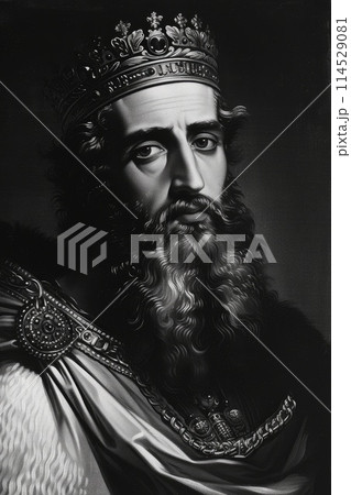 Royal legacy: king Salomon, an iconic biblical figure known for wisdom, wealth, and legendary reign, symbolizing power and influence throughout history and legend Royal legacy: king Salomon, an iconic biblical figure known for wisdom, wealth, and legendary reign, symbolizing power and influence throughout history and legend 114529081