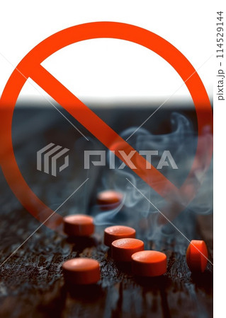 Drug-free commitment: anti drug day, stop drugs - advocating for awareness and action to combat drug abuse, promoting a healthier, drug-free lifestyle for all. 114529144