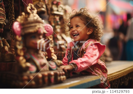 Happy cali fair Colombia. Lively celebration at la feria de cali: a kaleidoscope of colombian culture, salsa rhythms, and vibrant traditions in a festive and joyous atmosphere. 114529793