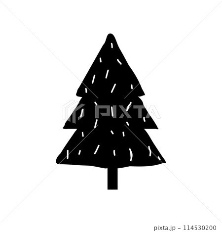 christmas tree Silhouette, christmas tree Vector, christmas tree Cut File, christmas tree Vector  114530200
