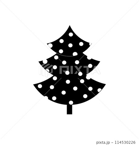 christmas tree Silhouette, christmas tree Vector, christmas tree Cut File, christmas tree Vector  114530226