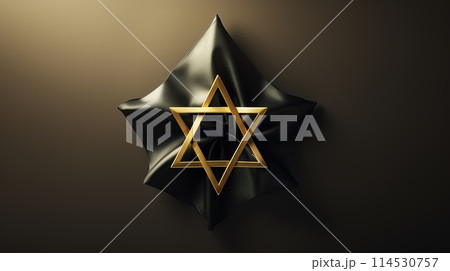 Star of David, ancient symbol, emblem in the shape of a six-pointed star, Magen, culture faith, Israel Jews, symbol symbolism, flag emblem item. 114530757