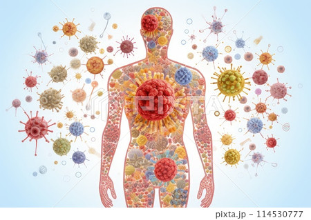 Immune defense , protecting your health and well-being through a strong immune system and disease prevention. 114530777