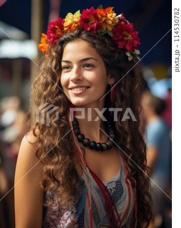 Happy cali fair Colombia. Lively celebration at la feria de cali: a kaleidoscope of colombian culture, salsa rhythms, and vibrant traditions in a festive and joyous atmosphere. Happy cali fair Colombia. Lively celebration at la feria de cali: a kaleidoscope of colombian culture, salsa rhythms, and vibrant traditions in a festive and joyous atmosphere. 114530782