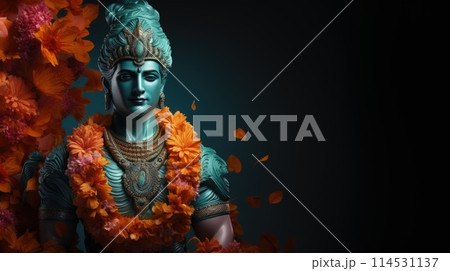Ram Navami: celebrating the divine birth of lord rama, a joyous occasion of spiritual reverence, cultural traditions, and communal festivities, honoring the auspicious ninth day in the hindu calendar. 114531137