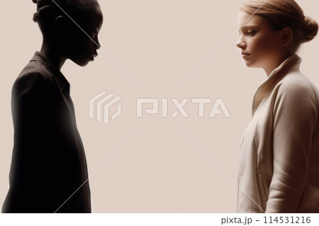 Social World Problem Discrimination , racism, ethical disagreement, stop bullying, racial prejudice, skin color, hate speech, second class division 114531216