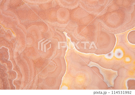 Perfect Pink Rainbow Onyx background, texture in modern warm tone. 114531992