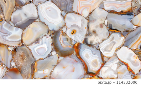 Agate Grey unique precious stone texture for luxury interior design. 114532000